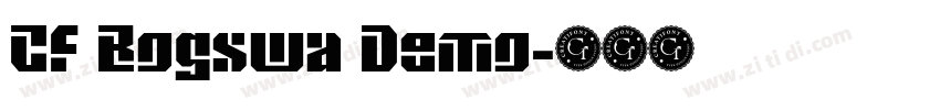 CF Bogswa Demo字体转换